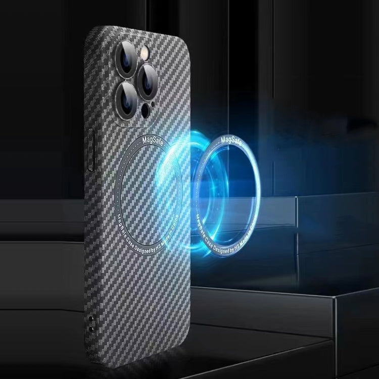 MagSafe Magnetic PC Carbon Fiber Phone Case with Lens Film, For iPhone 16 Pro Max, For iPhone 16 ...