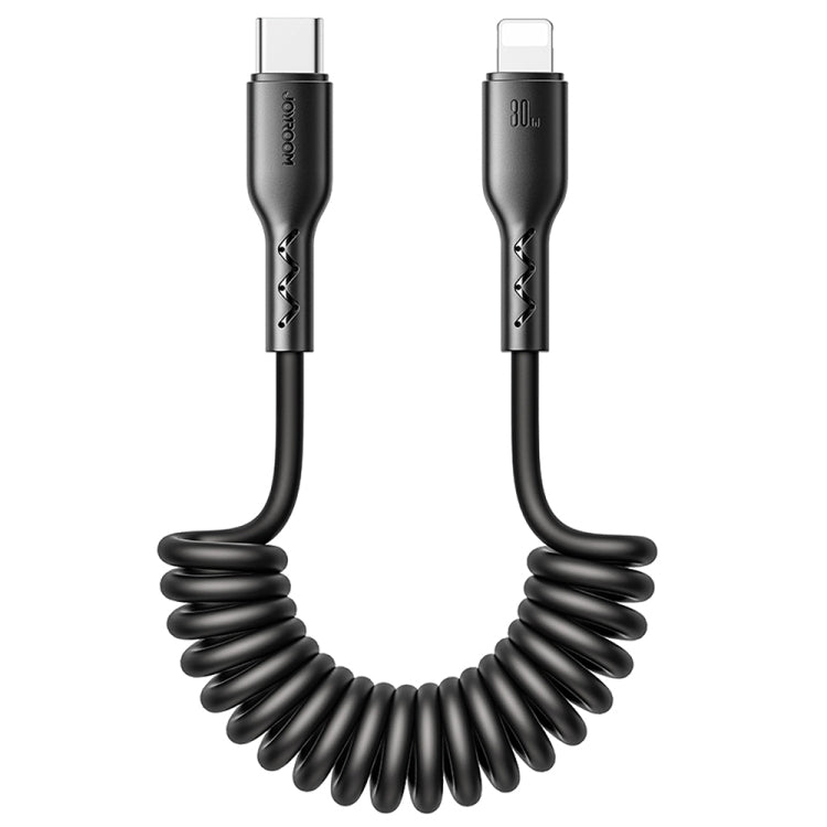 JOYROOM SA38-CL3 30W USB-C / Type-C to 8 Pin Coiled Fast Charging Data Cable���������������������...