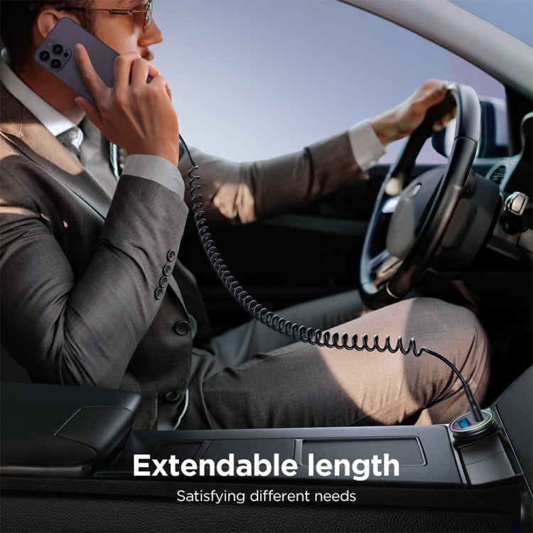 JOYROOM SA38-CL3 30W USB-C / Type-C to 8 Pin Coiled Fast Charging Data Cable���������������������...