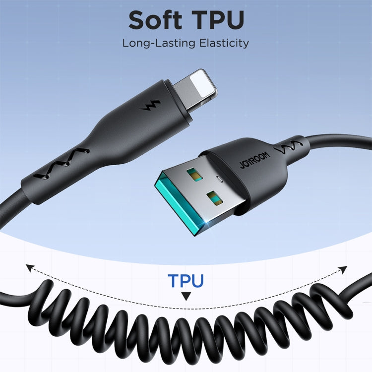JOYROOM SA38-CL3 30W USB-C / Type-C to 8 Pin Coiled Fast Charging Data Cable���������������������...
