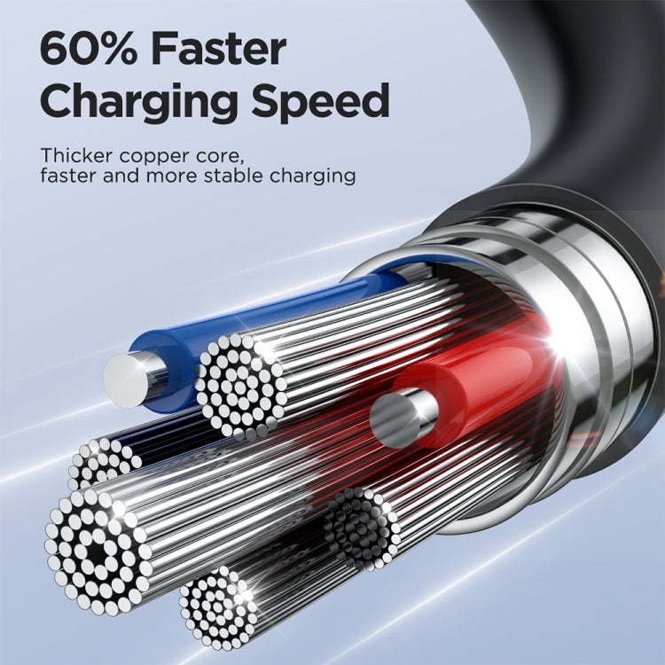 JOYROOM SA38-CL3 30W USB-C / Type-C to 8 Pin Coiled Fast Charging Data Cable���������������������...