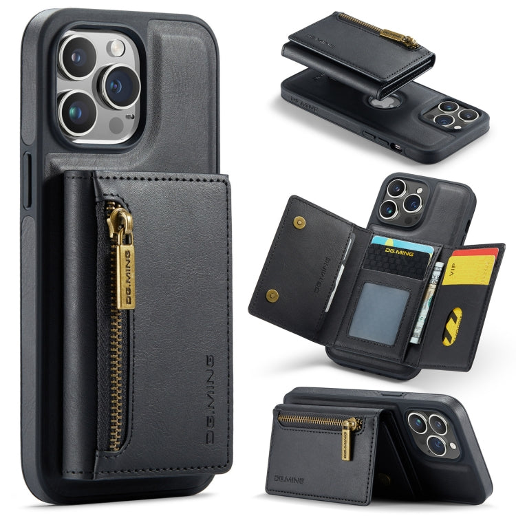 DG.MING M5 Series Zip RFID Multi Card Detachable Leather Phone Case
