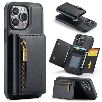 DG.MING M5 Series Zip RFID Multi Card Detachable Leather Phone Case
