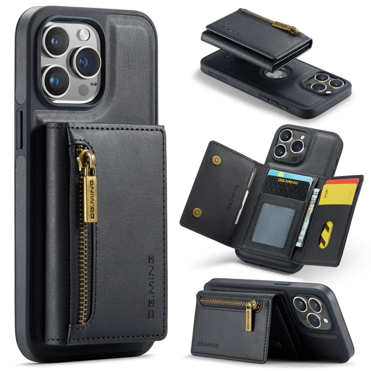 DG.MING M5 Series Zip RFID Multi Card Detachable Leather Phone Case