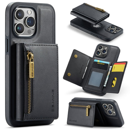 DG.MING M5 Series Zip RFID Multi Card Detachable Leather Phone Case