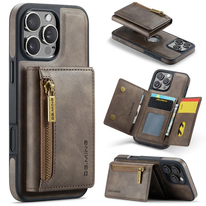 DG.MING M5 Series Zip RFID Multi Card Detachable Leather Phone Case