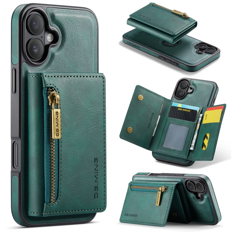 DG.MING M5 Series Zip RFID Multi Card Detachable Leather Phone Case