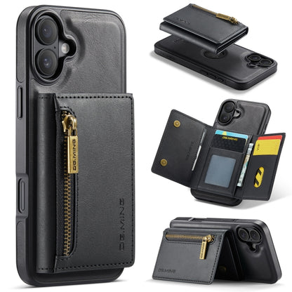 DG.MING M5 Series Zip RFID Multi Card Detachable Leather Phone Case