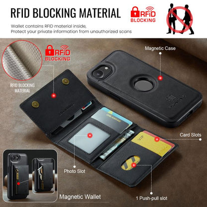 DG.MING M5 Series Zip RFID Multi Card Detachable Leather Phone Case