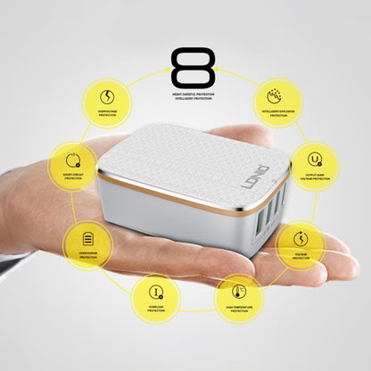 LDNIO A3304 17W 3 USB Interfaces Travel Charger Mobile Phone Charger,, US Plug, EU Plug, UK Plug�...