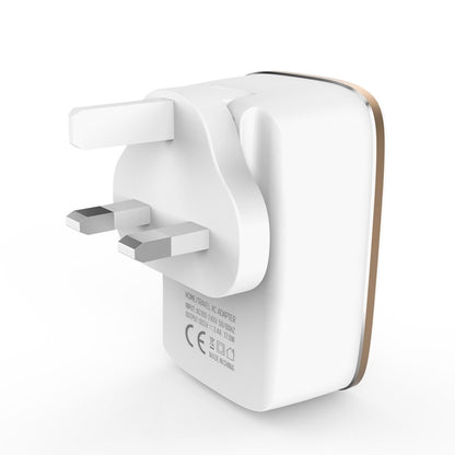 LDNIO A3304 17W 3 USB Interfaces Travel Charger Mobile Phone Charger,, US Plug, EU Plug, UK Plug�...