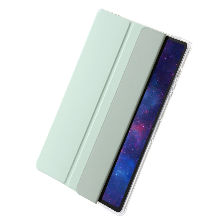 3-Fold Clear Acrylic Leather Tablet Case, For Samsung Galaxy Tab S10 FE / S9 FE / S9�������������...