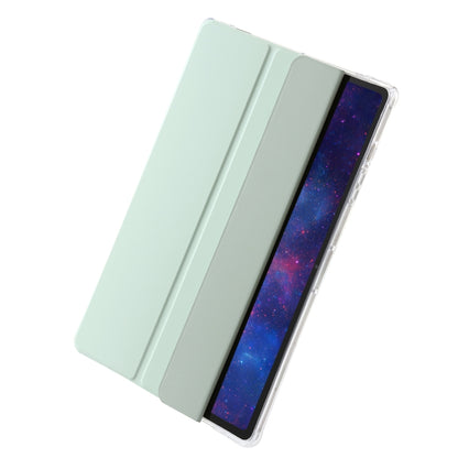 3-Fold Clear Acrylic Leather Tablet Case, For Samsung Galaxy Tab S10 FE / S9 FE / S9�������������...