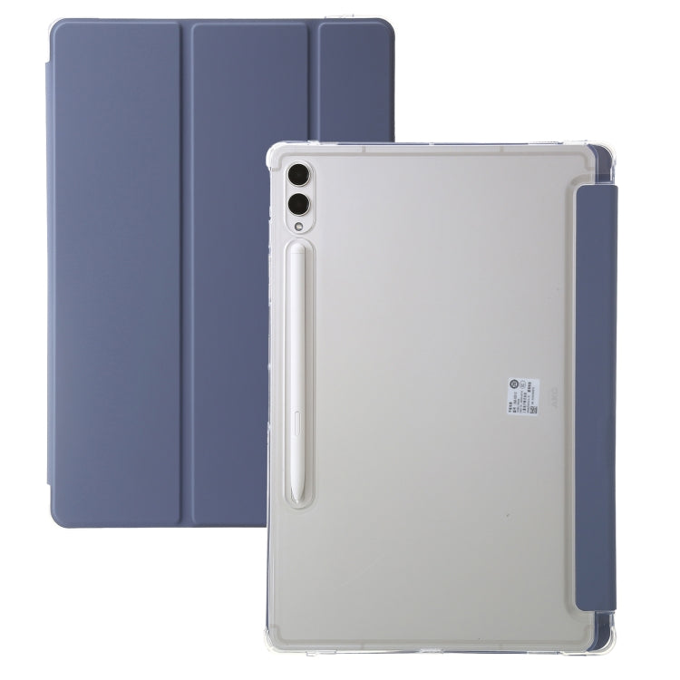 3-Fold Clear Acrylic Leather Tablet Case, For Samsung Galaxy Tab S10 FE / S9 FE / S9�������������...