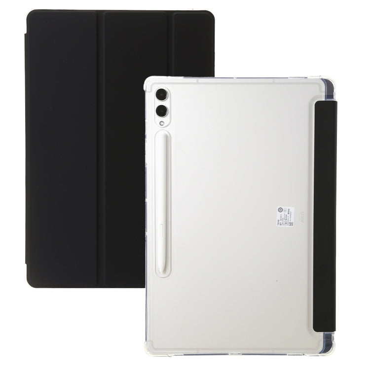 3-Fold Clear Acrylic Leather Tablet Case, For Samsung Galaxy Tab S10 FE / S9 FE / S9�������������...