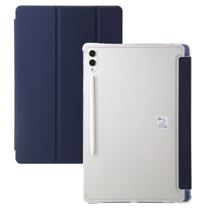3-Fold Clear Acrylic Leather Tablet Case, For Samsung Galaxy Tab S10 FE / S9 FE / S9�������������...