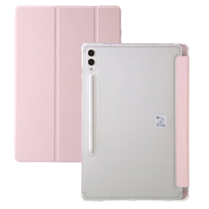 3-Fold Clear Acrylic Leather Tablet Case, For Samsung Galaxy Tab S10 FE / S9 FE / S9�������������...