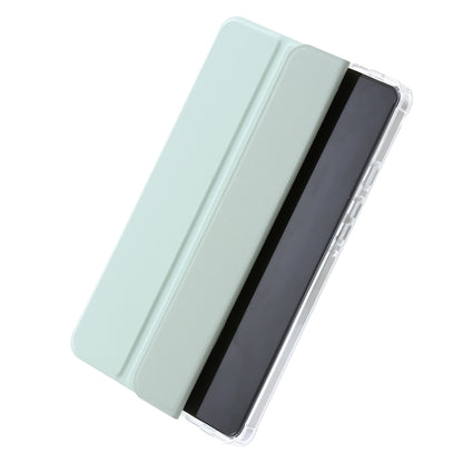 3-Fold Clear Acrylic Leather Tablet Case