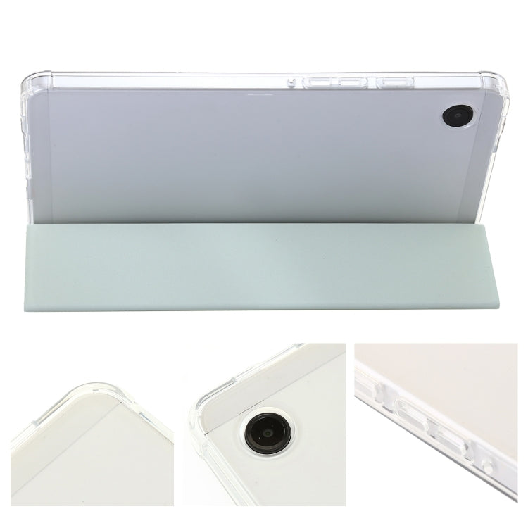 3-Fold Clear Acrylic Leather Tablet Case