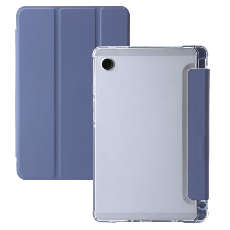 3-Fold Clear Acrylic Leather Tablet Case, For Samsung Galaxy Tab S10 FE / S9 FE / S9�������������...