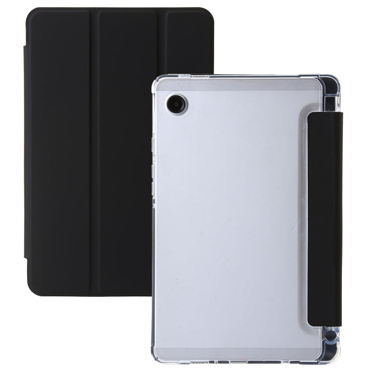 3-Fold Clear Acrylic Leather Tablet Case
