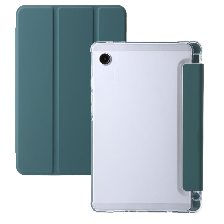 3-Fold Clear Acrylic Leather Tablet Case, For Samsung Galaxy Tab S10 FE / S9 FE / S9�������������...