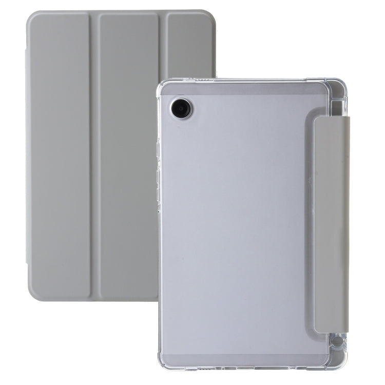 3-Fold Clear Acrylic Leather Tablet Case, For Samsung Galaxy Tab S10 FE / S9 FE / S9�������������...