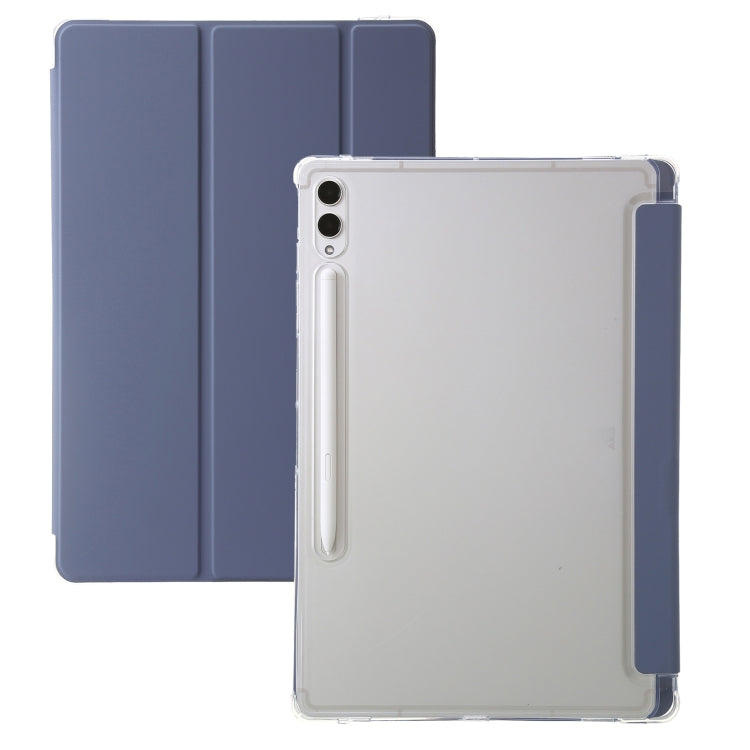 3-Fold Clear Acrylic Leather Tablet Case, For Samsung Galaxy Tab S10 FE / S9 FE / S9�������������...