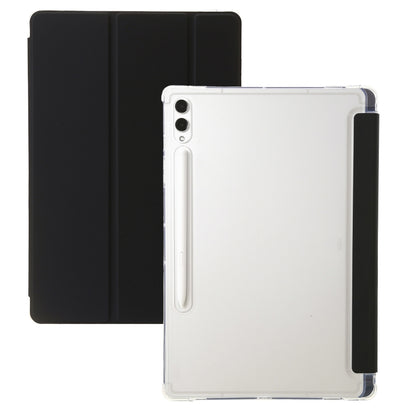3-Fold Clear Acrylic Leather Tablet Case, For Samsung Galaxy Tab S10 FE / S9 FE / S9�������������...