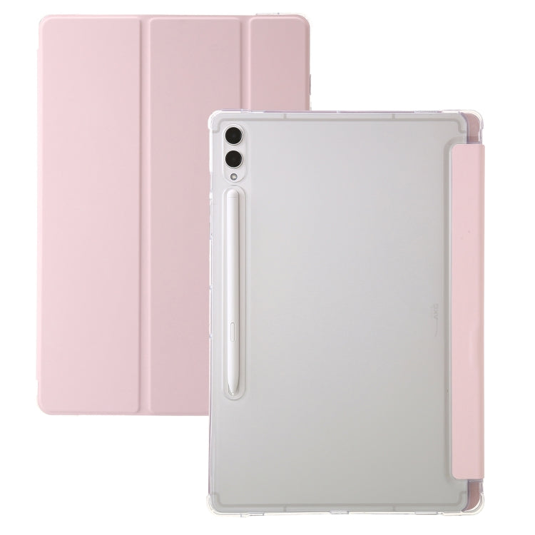 3-Fold Clear Acrylic Leather Tablet Case, For Samsung Galaxy Tab S10 FE / S9 FE / S9�������������...