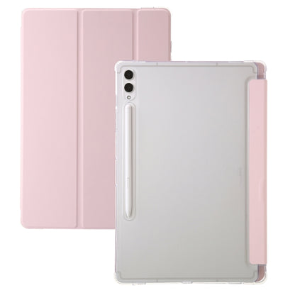 3-Fold Clear Acrylic Leather Tablet Case, For Samsung Galaxy Tab S10 FE / S9 FE / S9�������������...