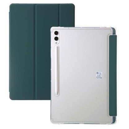 3-Fold Clear Acrylic Leather Tablet Case, For Samsung Galaxy Tab S10 FE / S9 FE / S9�������������...
