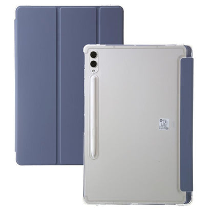 3-Fold Clear Acrylic Leather Tablet Case, For Samsung Galaxy Tab S10 FE / S9 FE / S9�������������...
