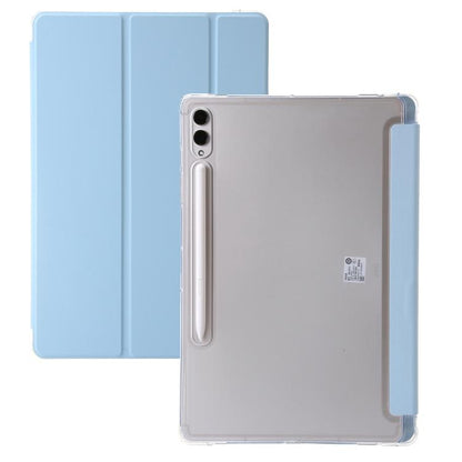 3-Fold Clear Acrylic Leather Tablet Case, For Samsung Galaxy Tab S10 FE / S9 FE / S9�������������...