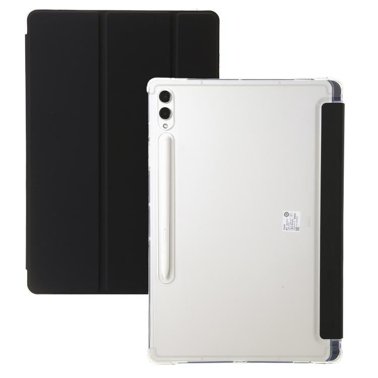 3-Fold Clear Acrylic Leather Tablet Case, For Samsung Galaxy Tab S10 FE / S9 FE / S9�������������...
