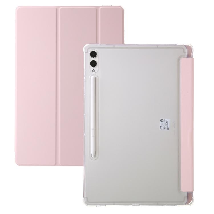 3-Fold Clear Acrylic Leather Tablet Case, For Samsung Galaxy Tab S10 FE / S9 FE / S9�������������...