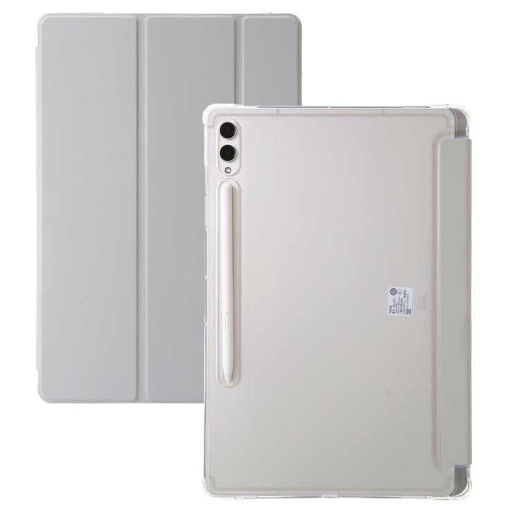 3-Fold Clear Acrylic Leather Tablet Case, For Samsung Galaxy Tab S10 FE / S9 FE / S9�������������...