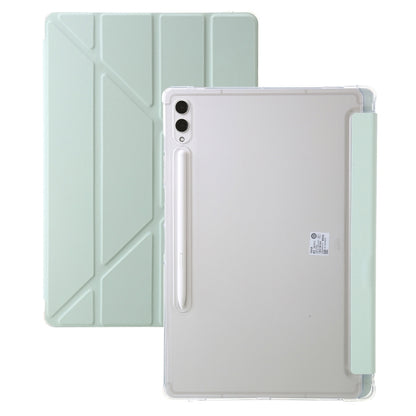 Clear Acrylic Deformation Leather Tablet Case, For Samsung Galaxy Tab S10 FE / S9 FE�������������...