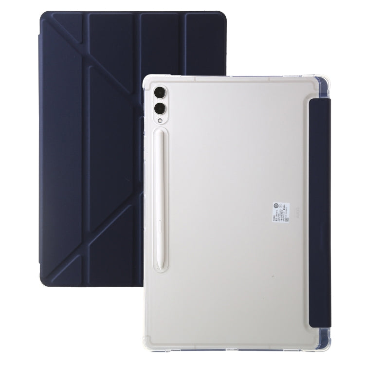 Clear Acrylic Deformation Leather Tablet Case, For Samsung Galaxy Tab S10 FE / S9 FE�������������...