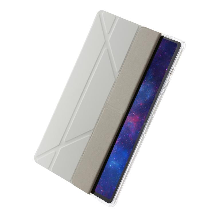 Clear Acrylic Deformation Leather Tablet Case, For Samsung Galaxy Tab S10 FE / S9 FE�������������...
