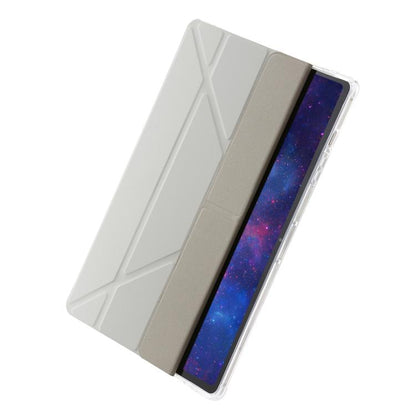 Clear Acrylic Deformation Leather Tablet Case, For Samsung Galaxy Tab S10 FE / S9 FE�������������...