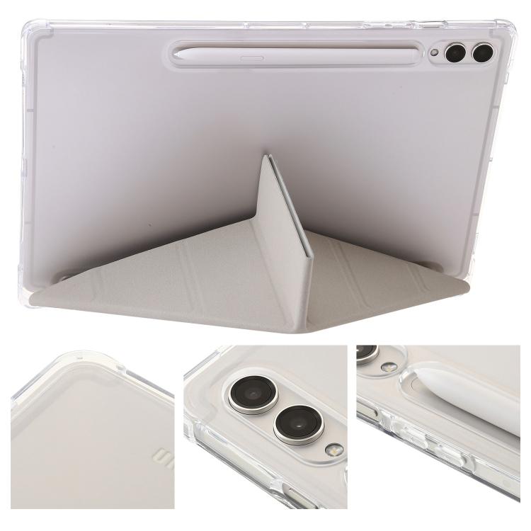 Clear Acrylic Deformation Leather Tablet Case, For Samsung Galaxy Tab S10 FE / S9 FE�������������...