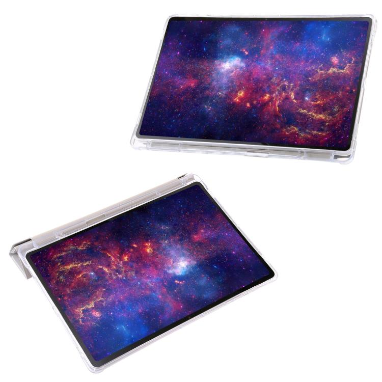 Clear Acrylic Deformation Leather Tablet Case, For Samsung Galaxy Tab S10 FE / S9 FE�������������...