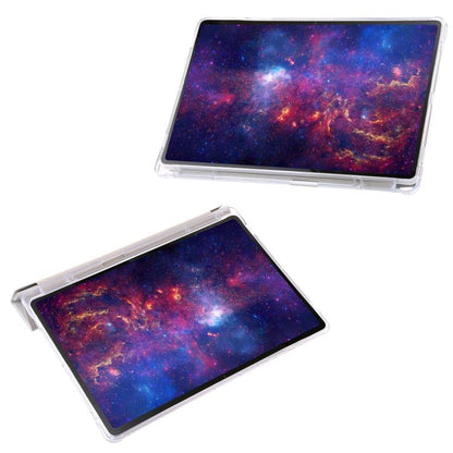 Clear Acrylic Deformation Leather Tablet Case, For Samsung Galaxy Tab S10 FE / S9 FE�������������...