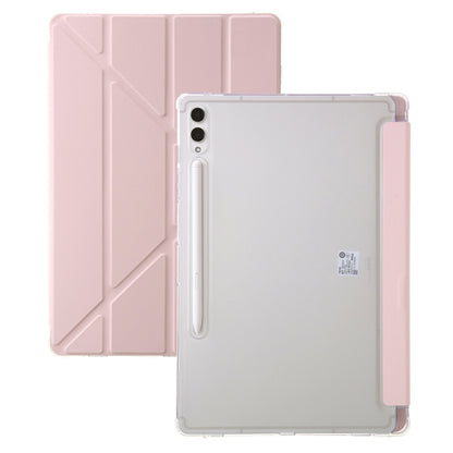 Clear Acrylic Deformation Leather Tablet Case, For Samsung Galaxy Tab S10 FE / S9 FE�������������...