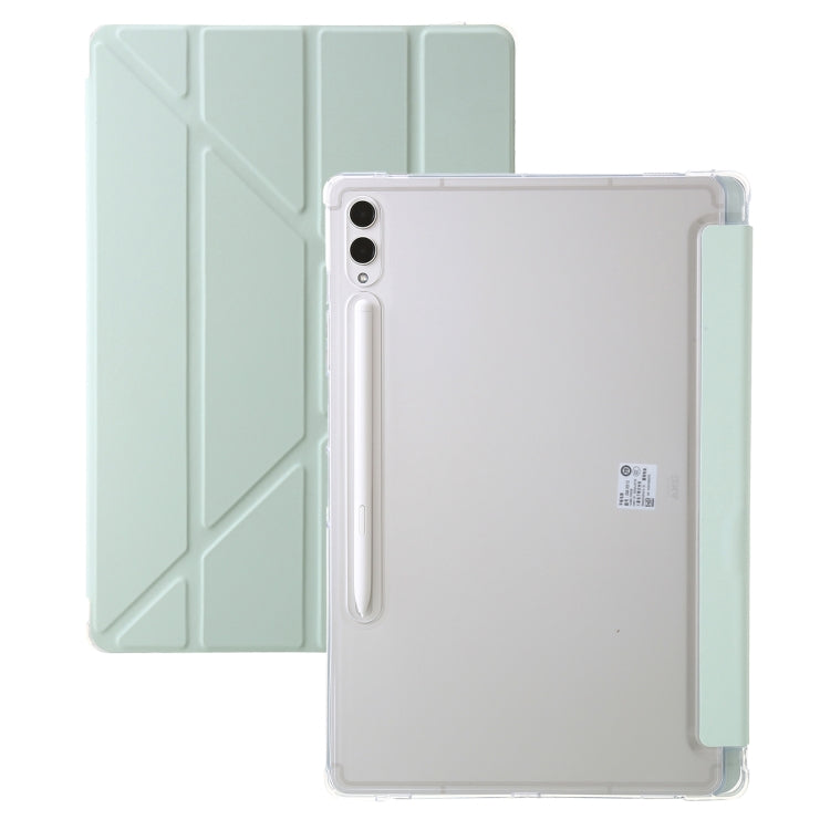 Clear Acrylic Deformation Leather Tablet Case, For Samsung Galaxy Tab S10 FE / S9 FE�������������...