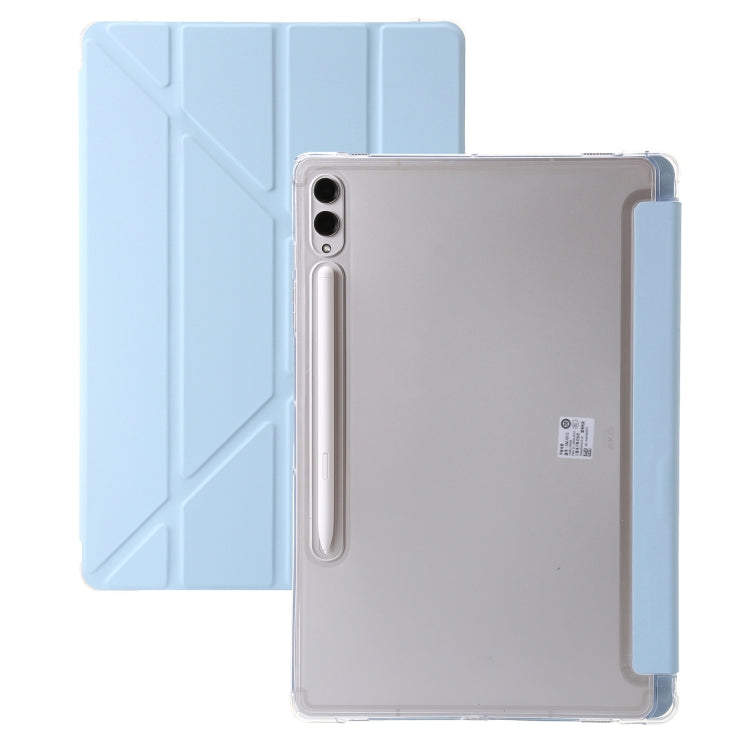 Clear Acrylic Deformation Leather Tablet Case, For Samsung Galaxy Tab S10 FE / S9 FE�������������...