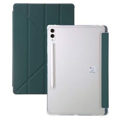 Clear Acrylic Deformation Leather Tablet Case, For Samsung Galaxy Tab S10 FE / S9 FE�������������...