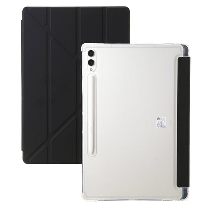 Clear Acrylic Deformation Leather Tablet Case, For Samsung Galaxy Tab S10 FE / S9 FE�������������...