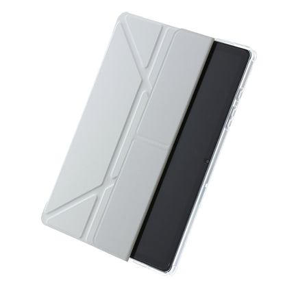 Clear Acrylic Deformation Leather Tablet Case